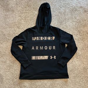 Under Armour Black & Gold Cowl Neck Hoodie